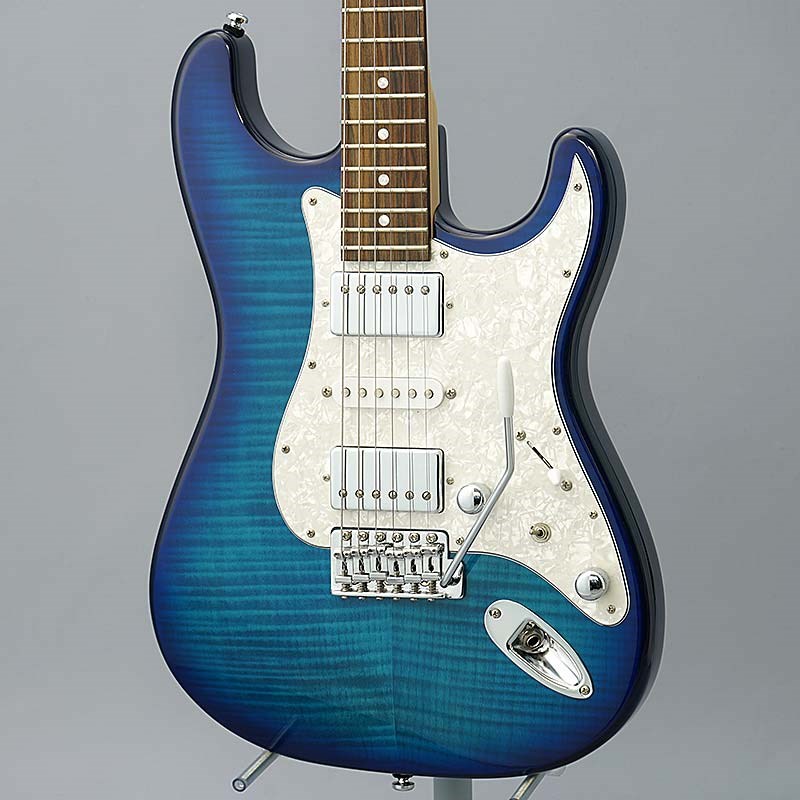 MD Guitars M.M.Produce G6 HSH Flame (See-through Blue)の画像